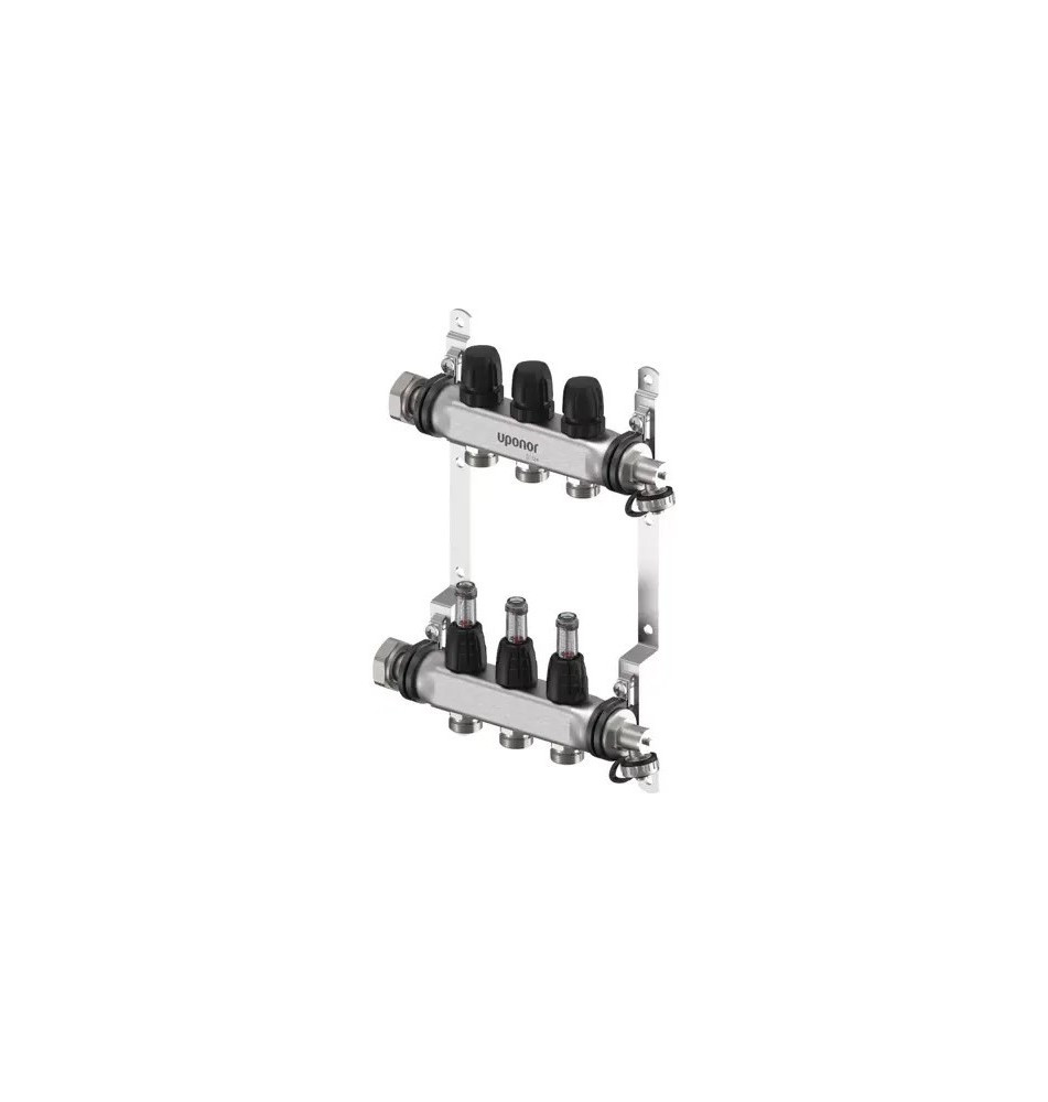 Heizkreisverteiler 3-fach Edelstahl Uponor | Haustechnik Plus