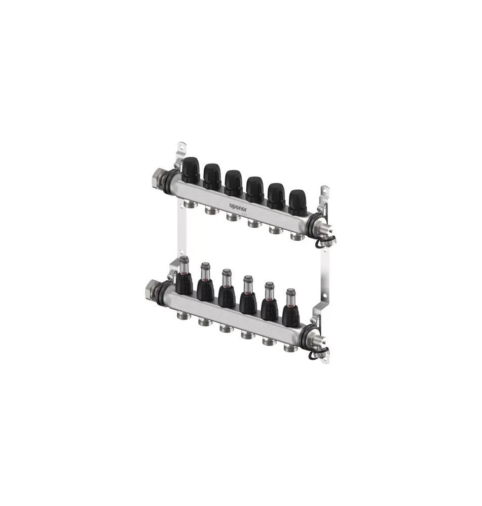 Heizkreisverteiler 6-fach Edelstahl Uponor | Haustechnik Plus