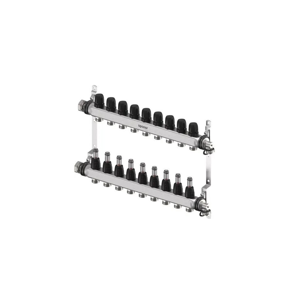Heizkreisverteiler 10-fach Edelstahl Uponor | Haustechnik Plus