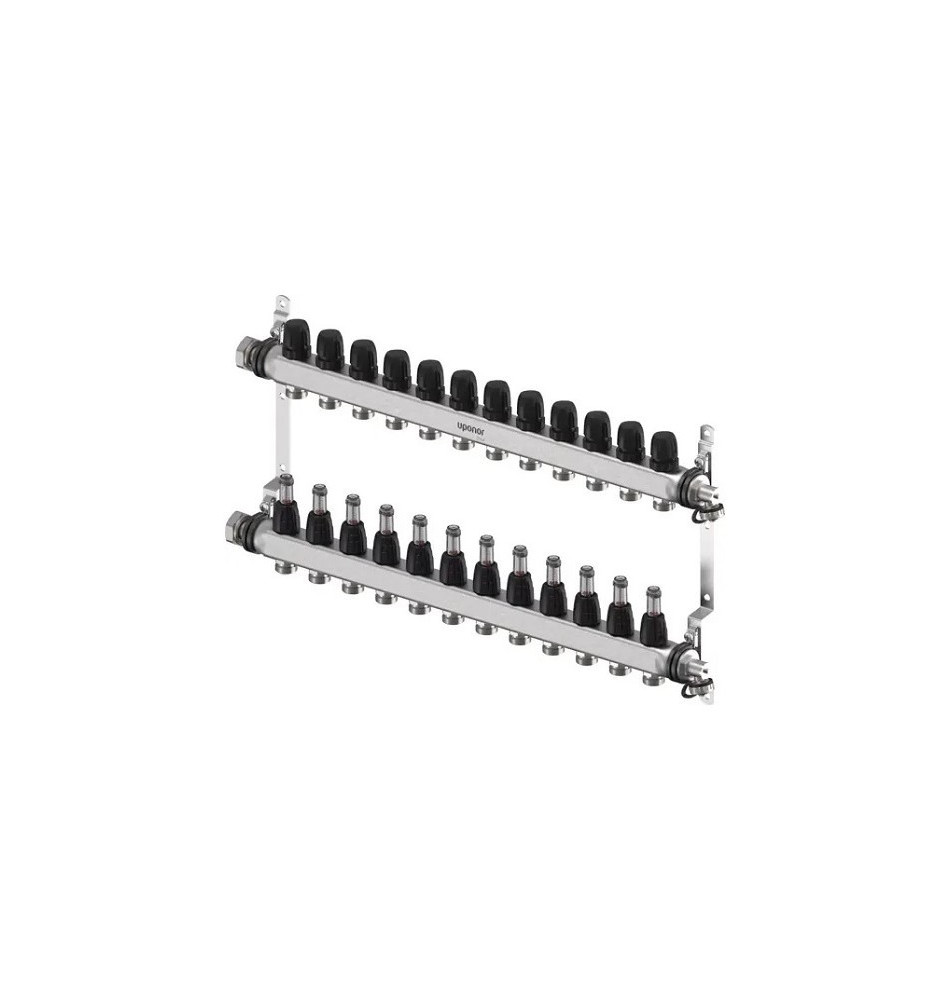 Heizkreisverteiler 12-fach Edelstahl Uponor | Haustechnik Plus
