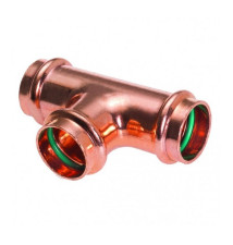 Pressfitting - Kupfer T-Stück 22mm mit FKM Solar Dichtung