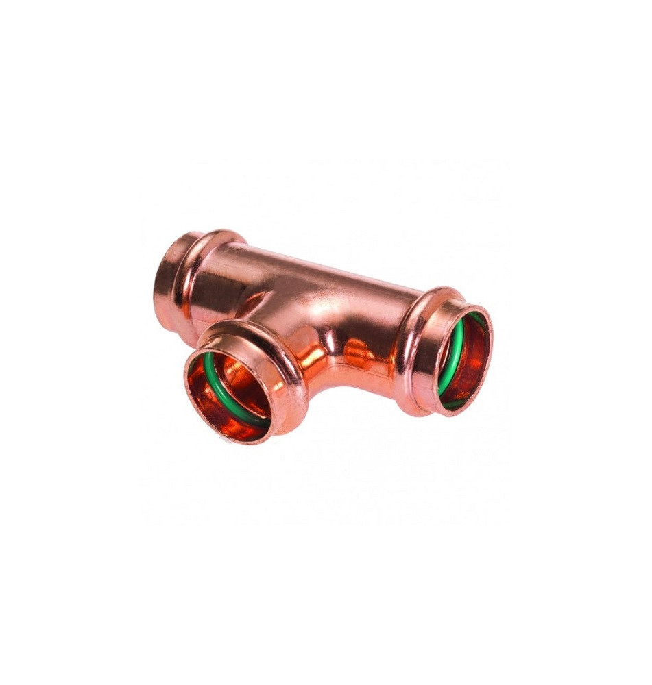Pressfitting - Kupfer T-Stück 28 mm mit FKM Solar Dichtung