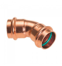 Pressfitting - Kupfer Bogen 22mmx45° mit FKM Solar Dichtung