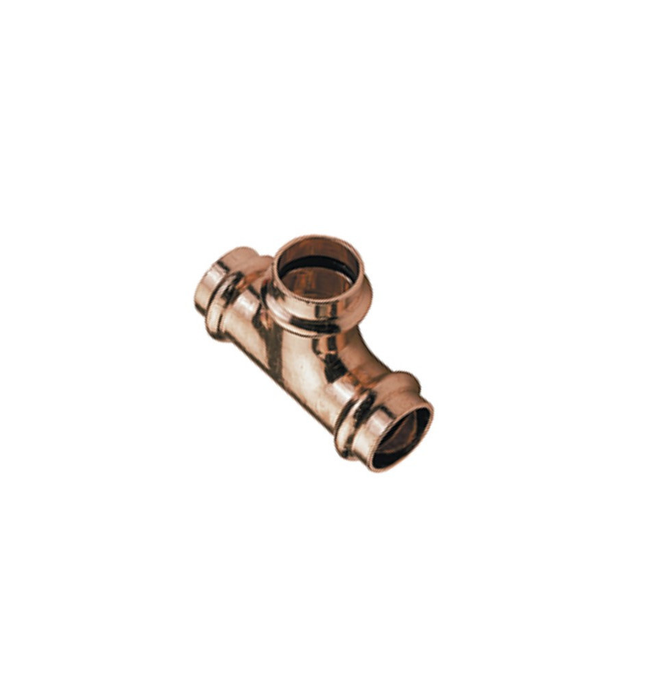 Pressfitting - Kupfer T-Stück reduziert 42x22x42mm Conex Bänninger