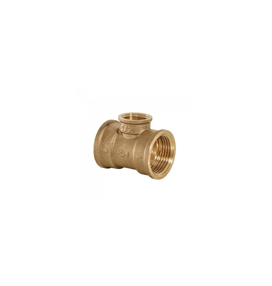 Gewindefitting - T - Stück 1"x1/2"x1" aus Messing | Conex Bänninger