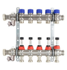 Strawa e-class FBH Verteiler 63VA 2-fach mit Durchflussmesser